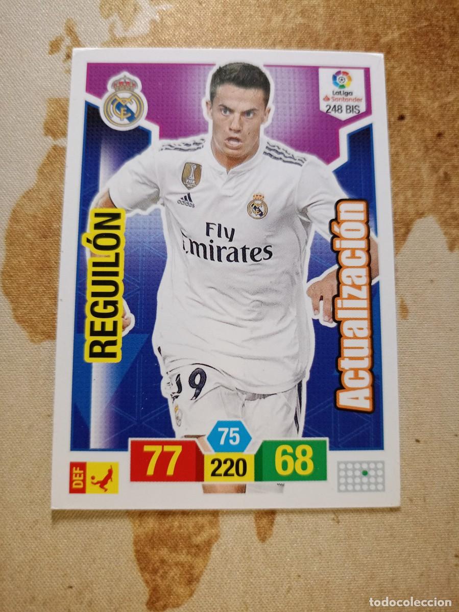 Fu&szlig;ball-Sticker: # Real Madrid 248 bis REGUIL&Oacute;N Adrenalyn 2018-19