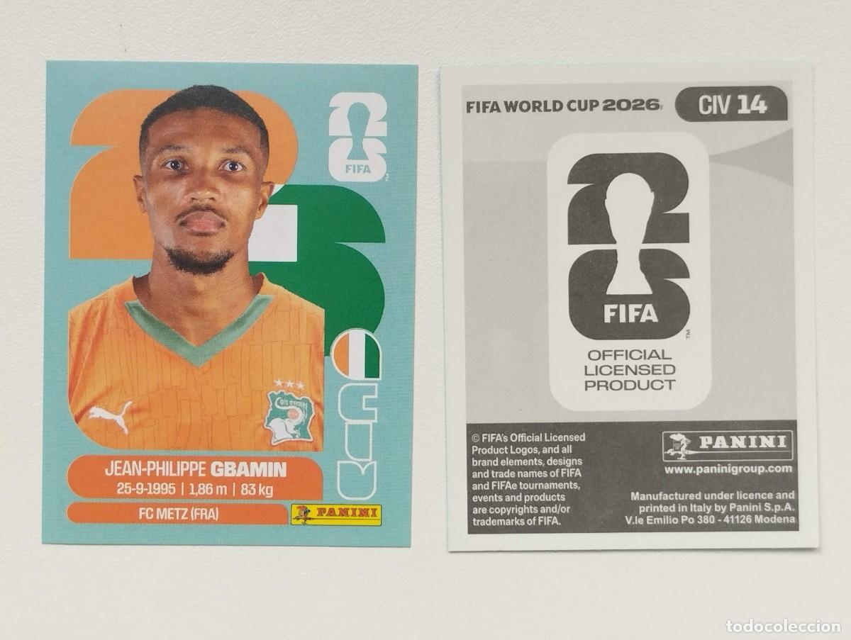 Figurine di Calcio: CROMO STICKER WORLD CUP 2026 MUNDIAL 26 PANINI COSTA DE MARFIL CIV14 CIV 14 GRAMIN