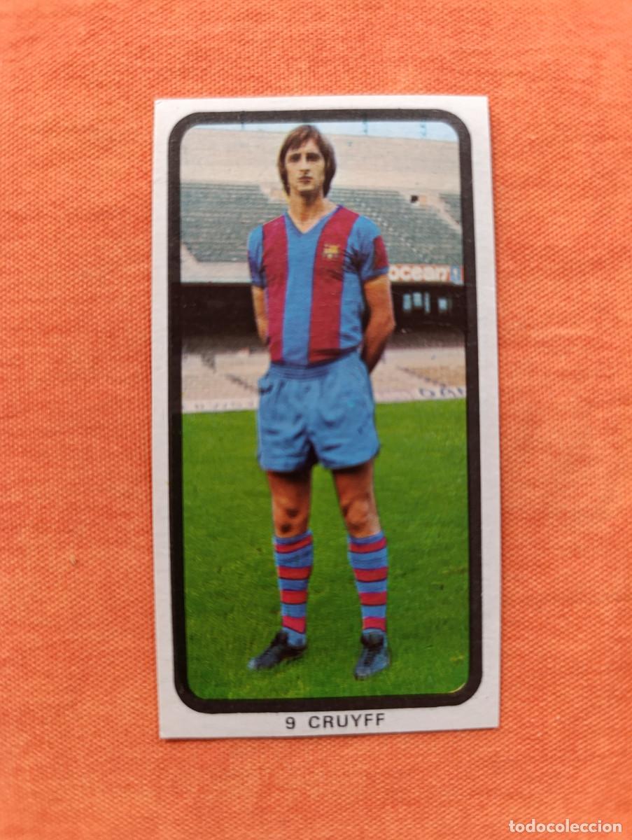 Cromos de F&uacute;tbol: CRUYFF. CROMO CRUYFF N&ordm; 9, RUIZ ROMERO 1974 1975 ( 74-75). NUNCA PEGADO. VER FOTOGRAF&Iacute;AS.