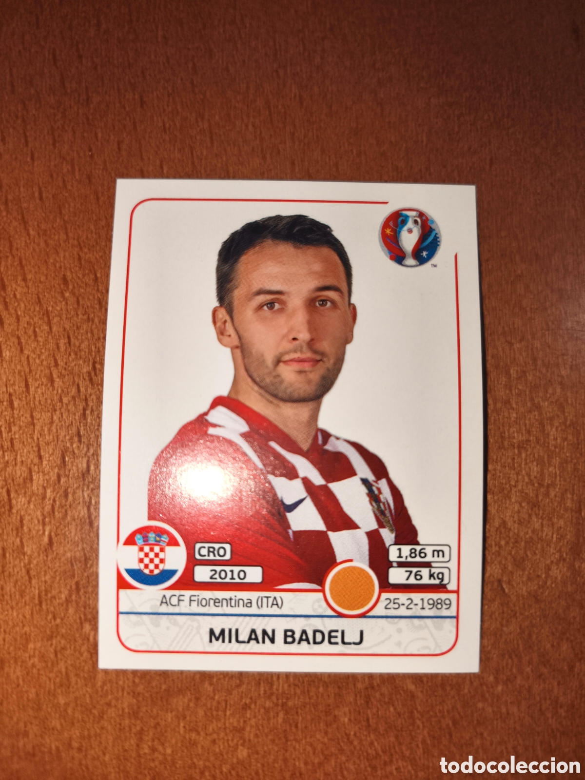 Figurine di Calcio: Milan Badelj n&deg;447 UEFA Euro 2016 Croacia
