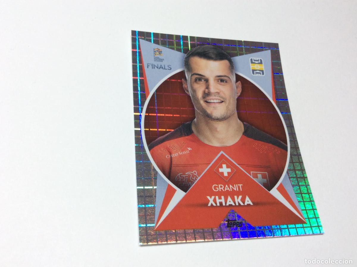 Figurine di Calcio: 130 Granit Xhaka Cromo Sticker The Road to UEFA Nations League Finals 2022 2023 22 23 Topps