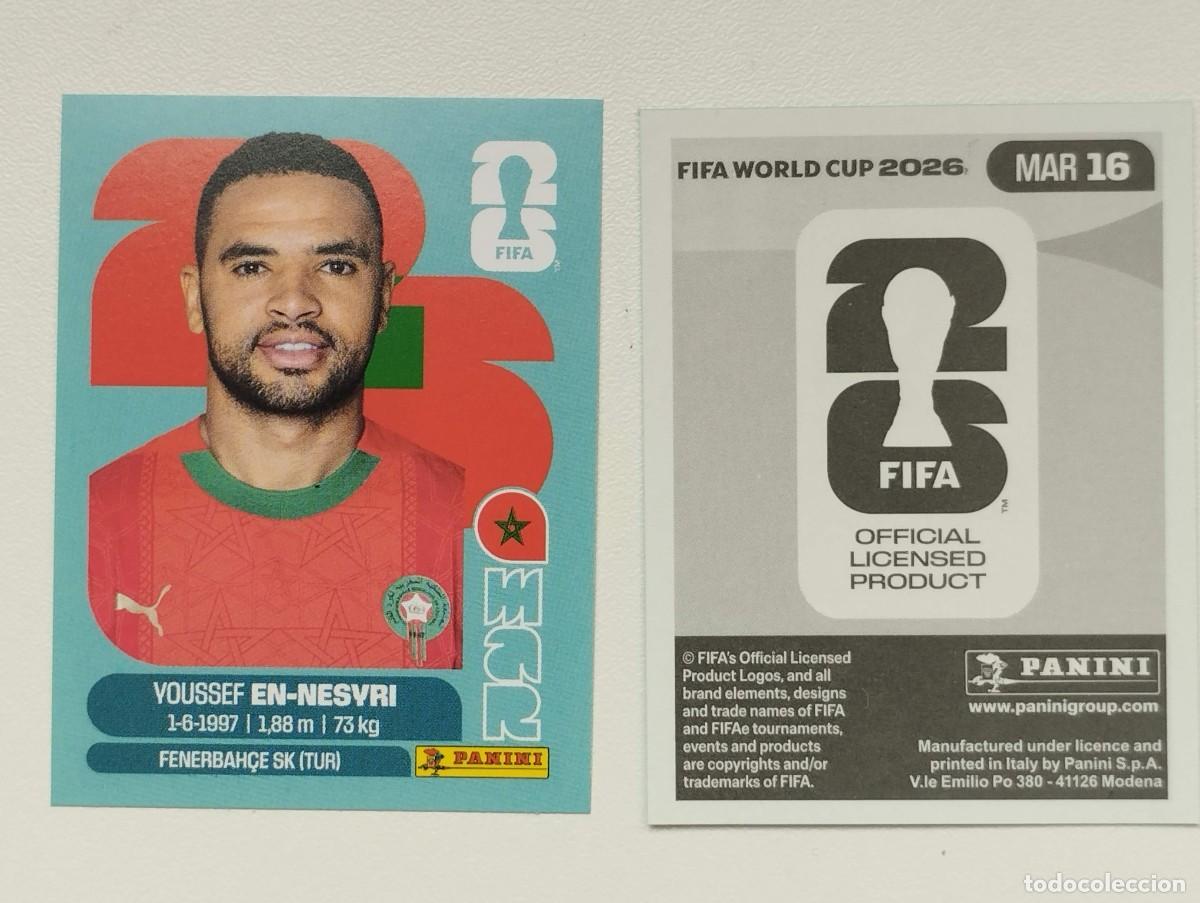 Cromos de Futebol: CROMO STICKER WORLD CUP 2026 MUNDIAL 26 PANINI MARRUECOS MAR16 MAR 16 EN-NESYRI