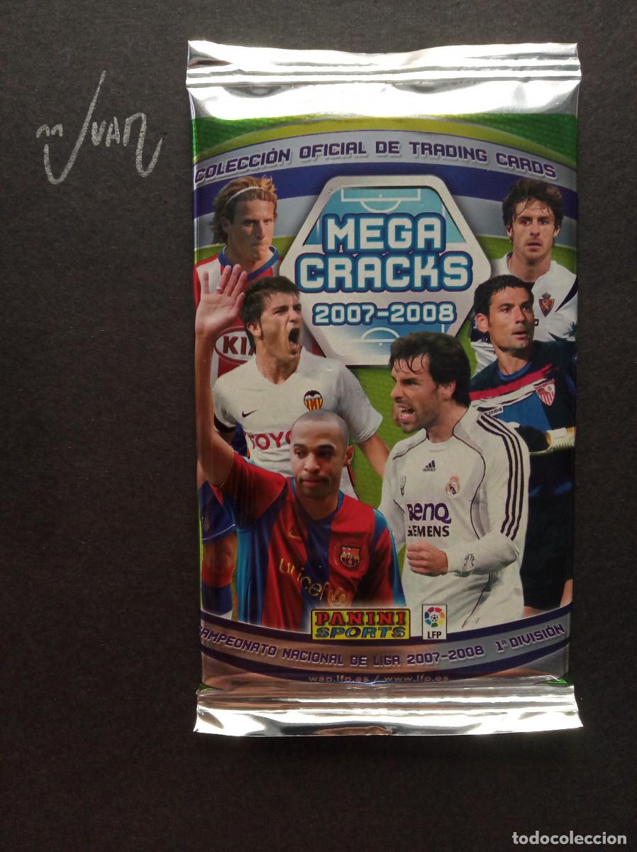 Cromos de Futebol: SOBRE SIN ABRIR MEGACRACKS ⚽ PANINI &reg; 2007 2008 MGK 07 08 MEGA CRACKS MESSI BARCELONA ? REAL MADRID
