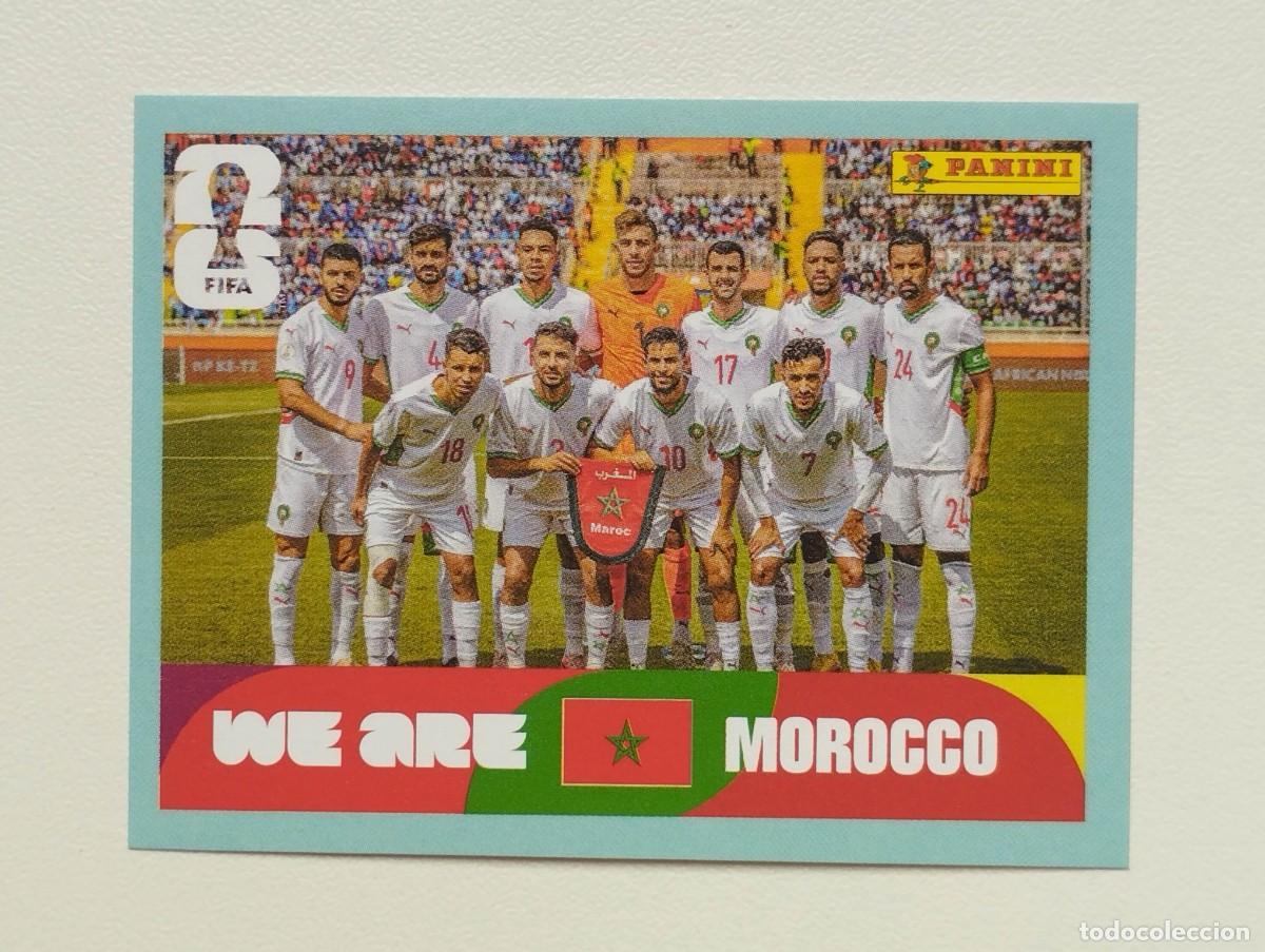 Cromos de F&uacute;tbol: CROMO STICKER WORLD CUP 2026 MUNDIAL 26 PANINI MARRUECOS MAR13 MAR 13 PLANTILLA ALINEACION