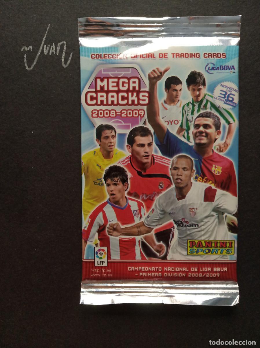 Cromos de F&uacute;tbol: SOBRE SIN ABRIR MEGACRACKS ⚽ PANINI &reg; 2008 2009 MGK 08 09 MEGA CRACKS MESSI BARCELONA ? REAL MADRID