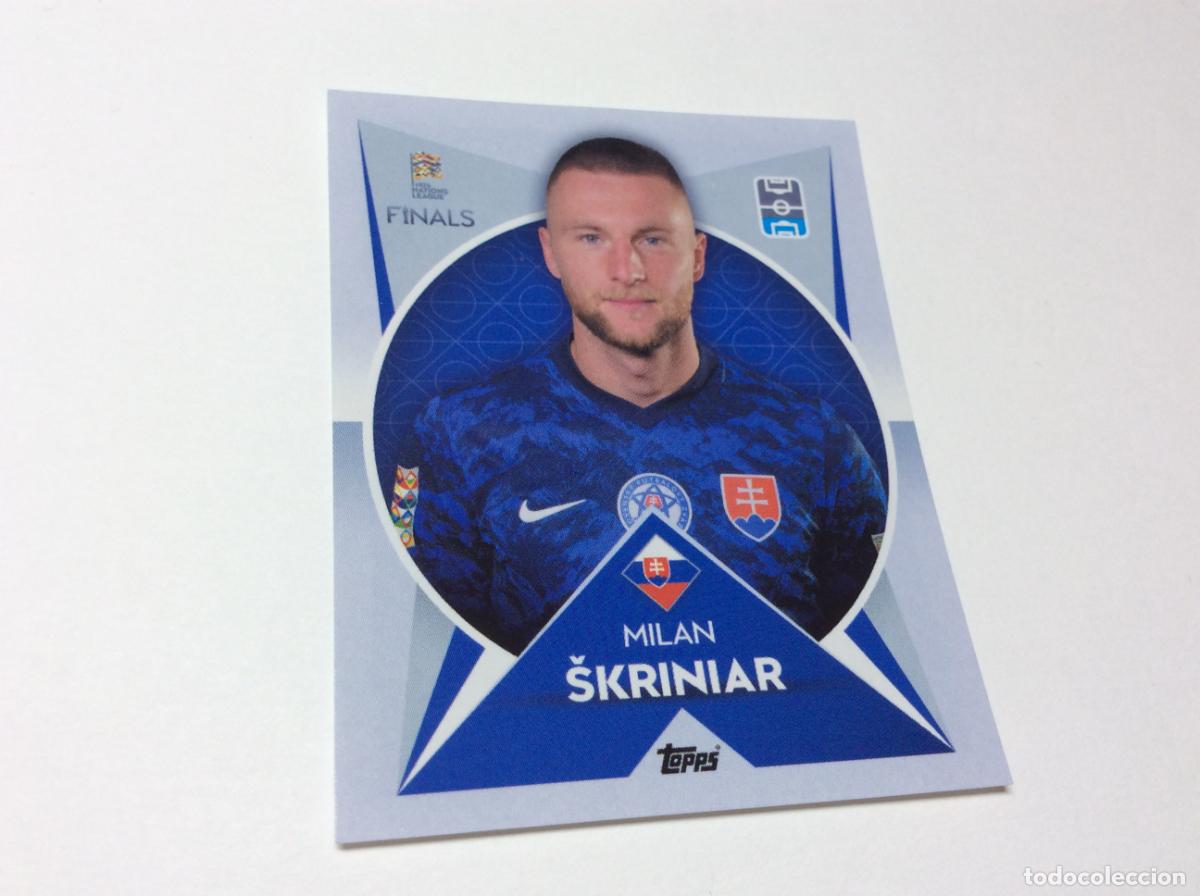 Cromos de F&uacute;tbol: 148 Milan Skriniar Cromo Sticker The Road to UEFA Nations League Finals 2022 2023 22 23 Topps