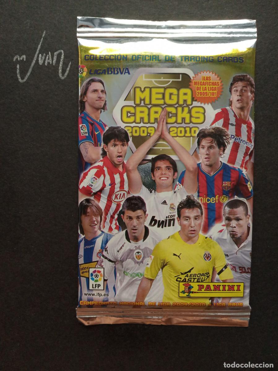 Cromos de F&uacute;tbol: SOBRE SIN ABRIR MEGACRACKS ⚽ PANINI &reg; 2009 2010 MGK 09 10 MEGA CRACKS MESSI BARCELONA ? REAL MADRID
