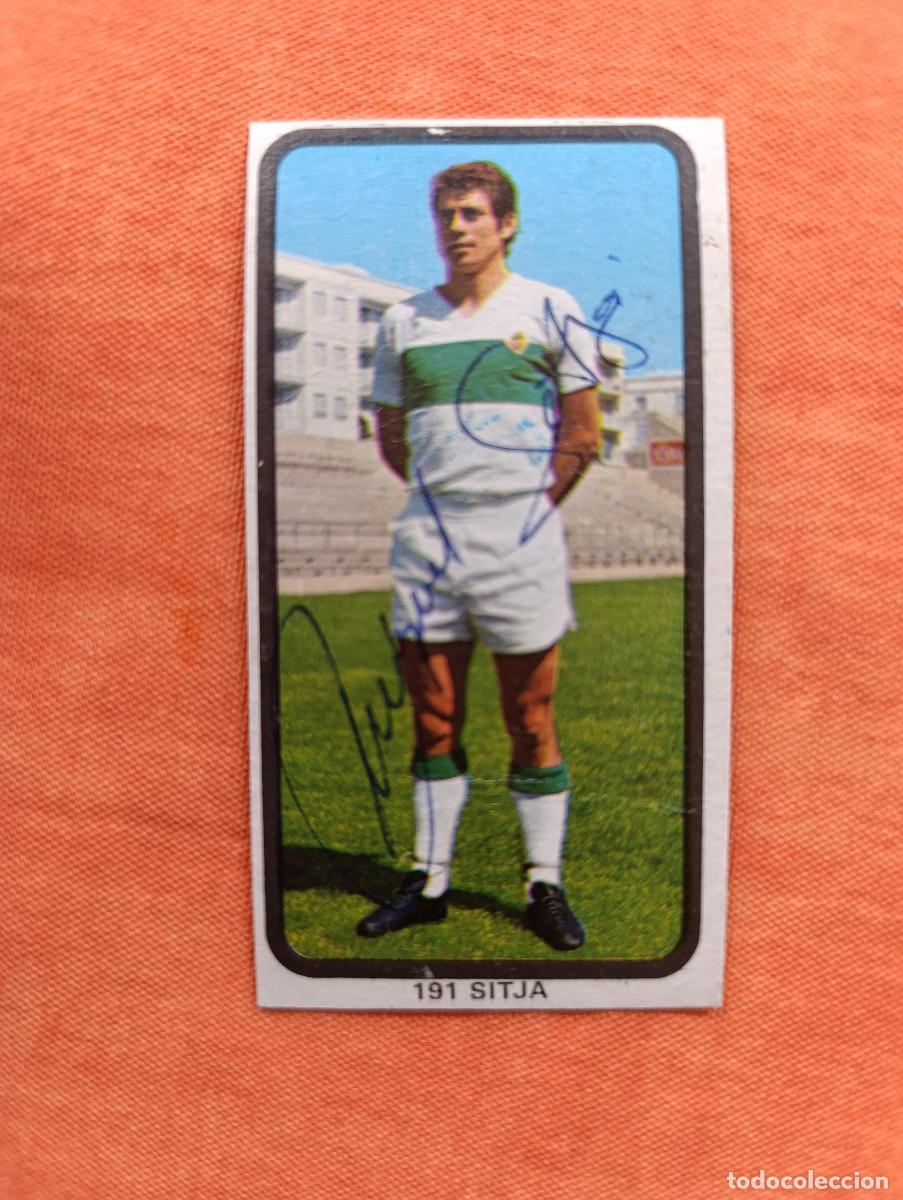 Cartes &agrave; collectionner de Football: CROMO SITJA N&ordm; 191, RUIZ ROMERO 1974 1975 ( 74-75). CROMO ORIGINAL FIRMADO. UNICO EN TODOCOLECCION.