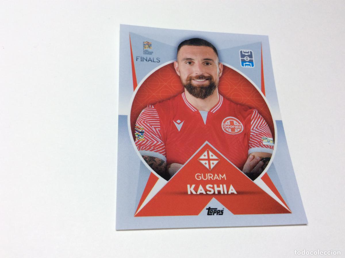 Cromos de F&uacute;tbol: 166 Guram Kashia Cromo Sticker The Road to UEFA Nations League Finals 2022 2023 22 23 Topps