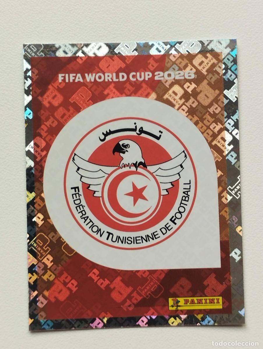 Cartes &agrave; collectionner de Football: CROMO STICKER WORLD CUP 2026 MUNDIAL 26 PANINI TUNEZ TUN1 TUN 1 ESCUDO