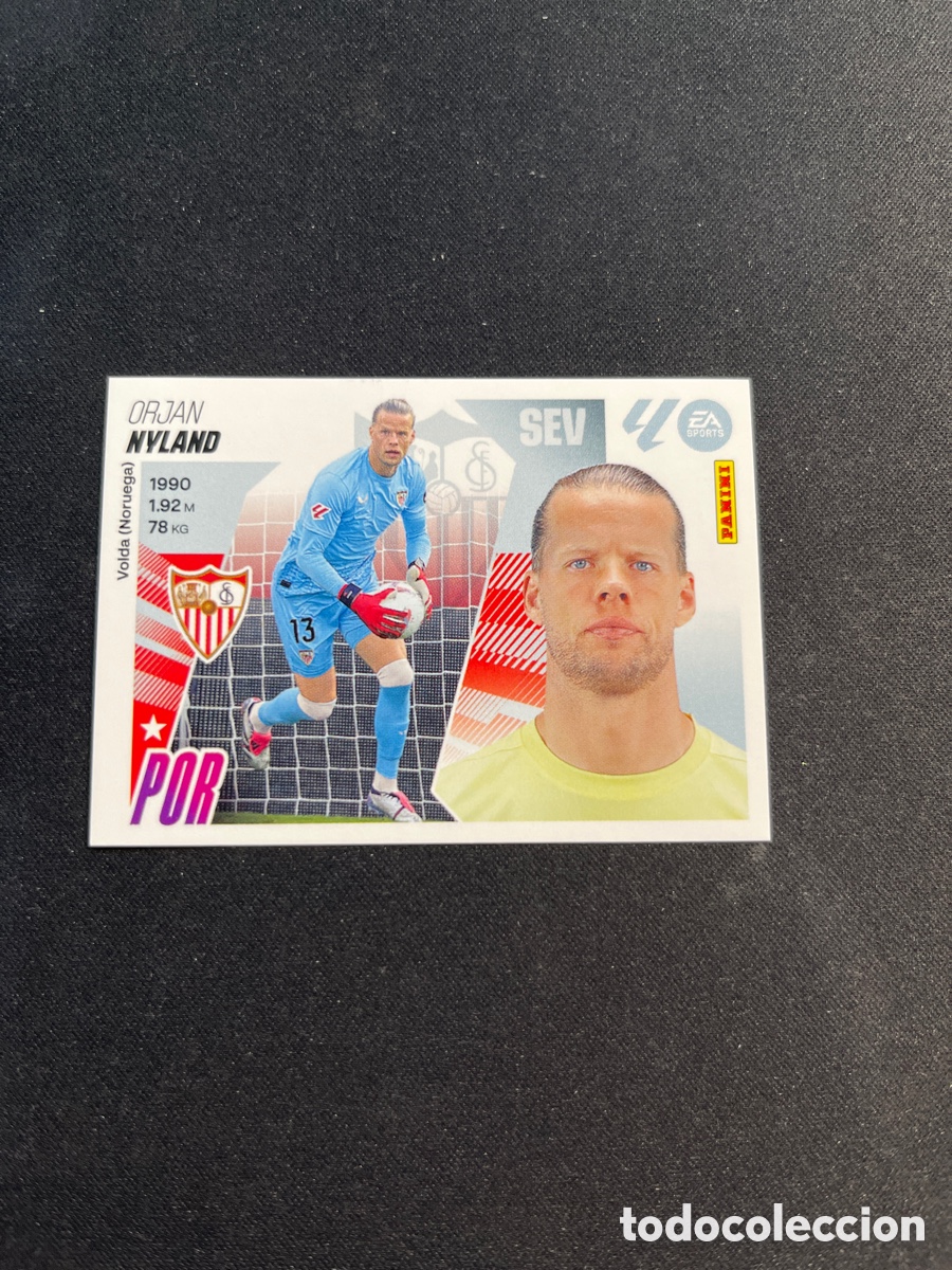 Cromos de F&uacute;tbol: Nyland 3 Sevilla Liga Este 2025 2026 25 26