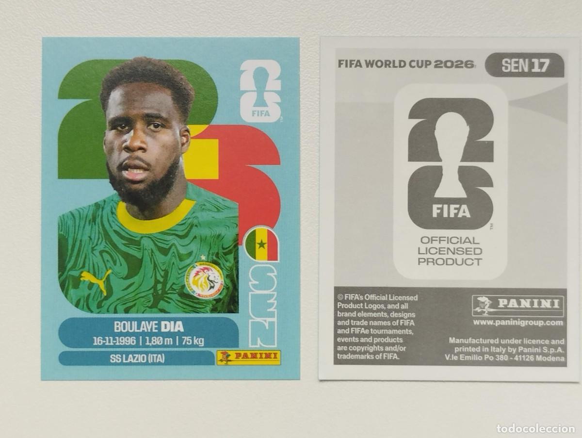 Cromos de F&uacute;tbol: CROMO STICKER WORLD CUP 2026 MUNDIAL 26 PANINI SENEGAL SEN17 SEN 17 BOULAYE DIA