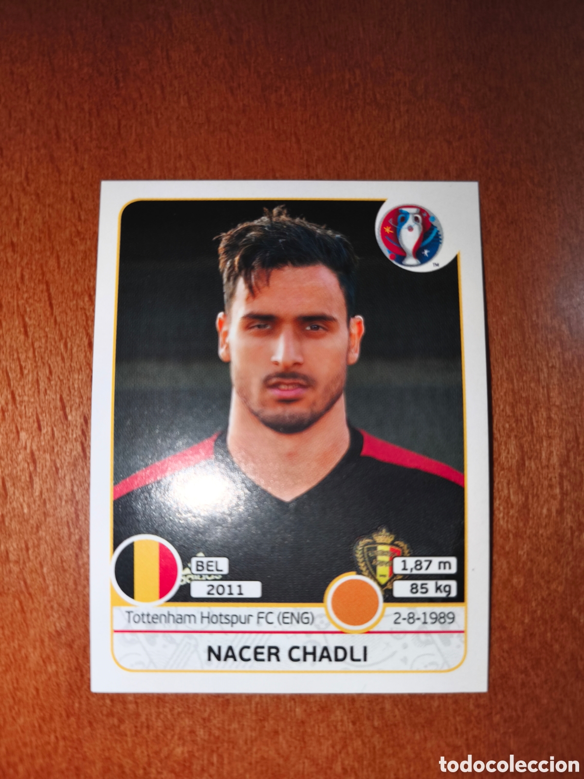 Cromos de F&uacute;tbol: Nacer Chadli n&deg;479 UEFA Euro 2016 B&eacute;lgica