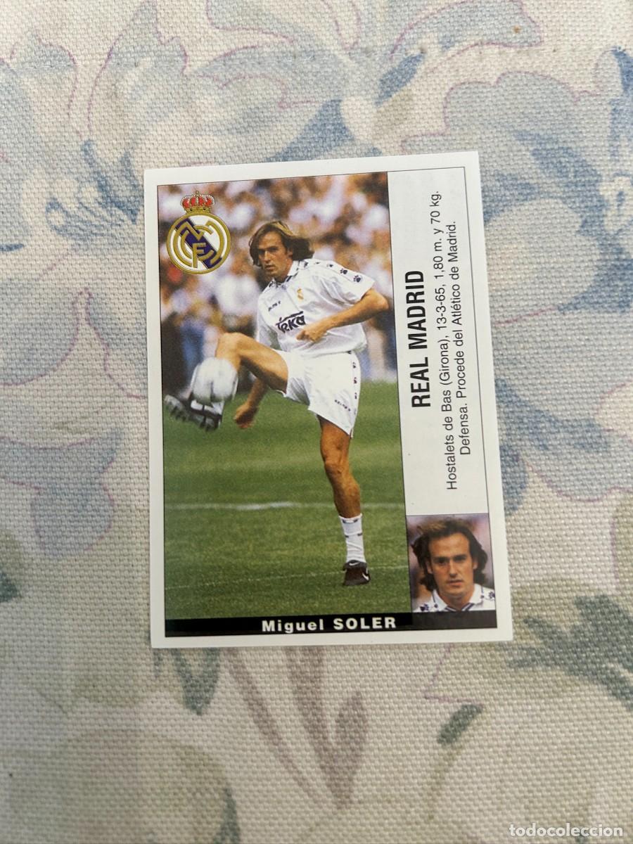 Cromos de F&uacute;tbol: SOLER REAL MADRID LIGA 95 96 PANINI NUEVOULTIMO FICHAJE N&ordm; 18