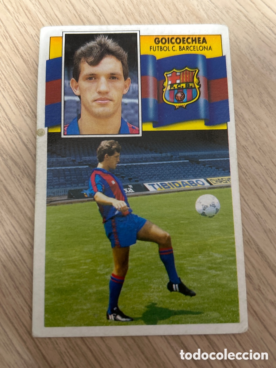 Cromos de F&uacute;tbol: GOICOECHEA BARCELONA LIGA ESTE 1990 1991 90 91 NUNCA PEGADO SIN PEGAR