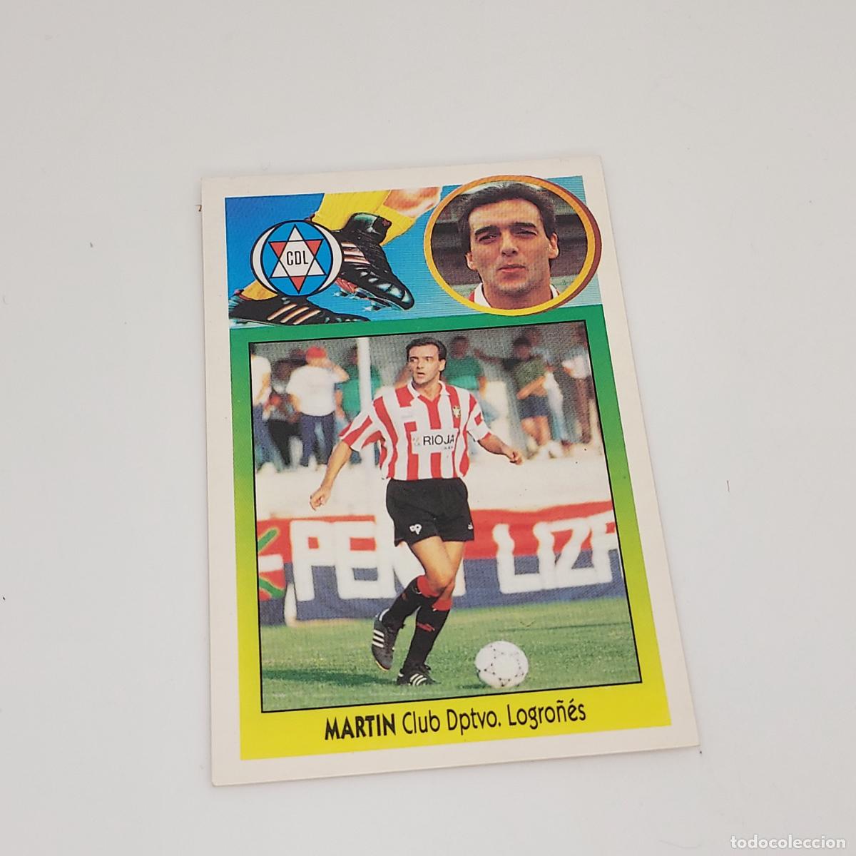 Cromos de F&uacute;tbol: CROMO MARTIN LOGRO&Ntilde;ES 1993 1994 93 94 EDICIONES ESTE CARTON SIN PEGAR
