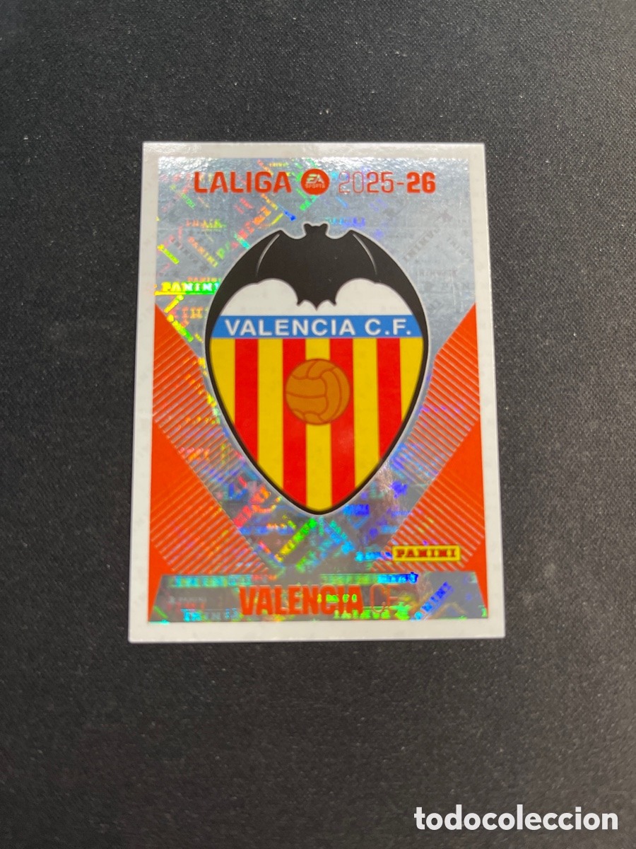 Cromos de F&uacute;tbol: Escudo 1 Valencia Liga Este 2025 2026 25 26