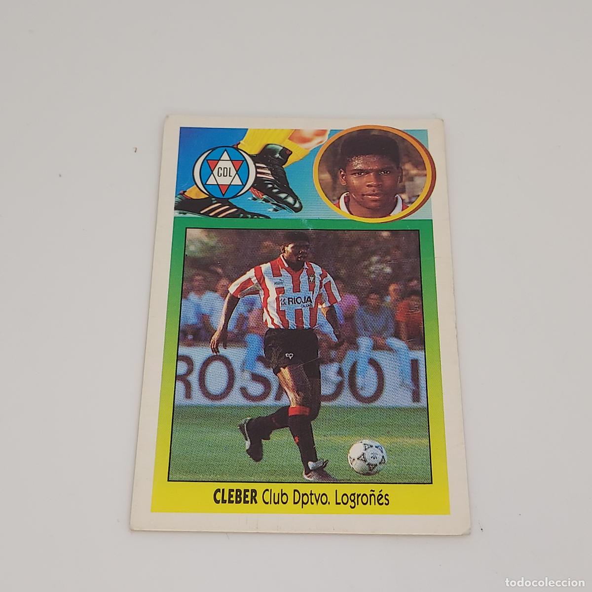 Cromos de F&uacute;tbol: CROMO CLEBER LOGRO&Ntilde;ES 1993 1994 93 94 EDICIONES ESTE CARTON SIN PEGAR