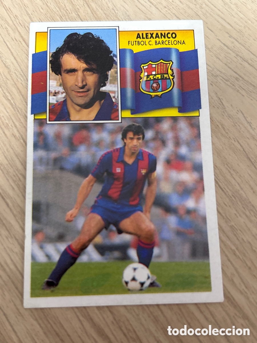 Figurine di Calcio: ALEXANCO BARCELONA LIGA ESTE 1990 1991 90 91 NUNCA PEGADO SIN PEGAR