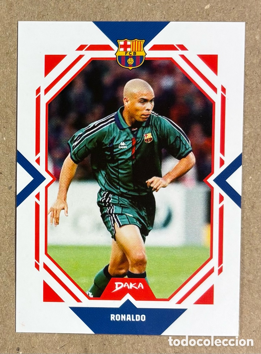 Cromos de F&uacute;tbol: RONALDO NAZARIO. CARTA DAKA TOP AUDIENCE FC BARCELONA 2025/26.