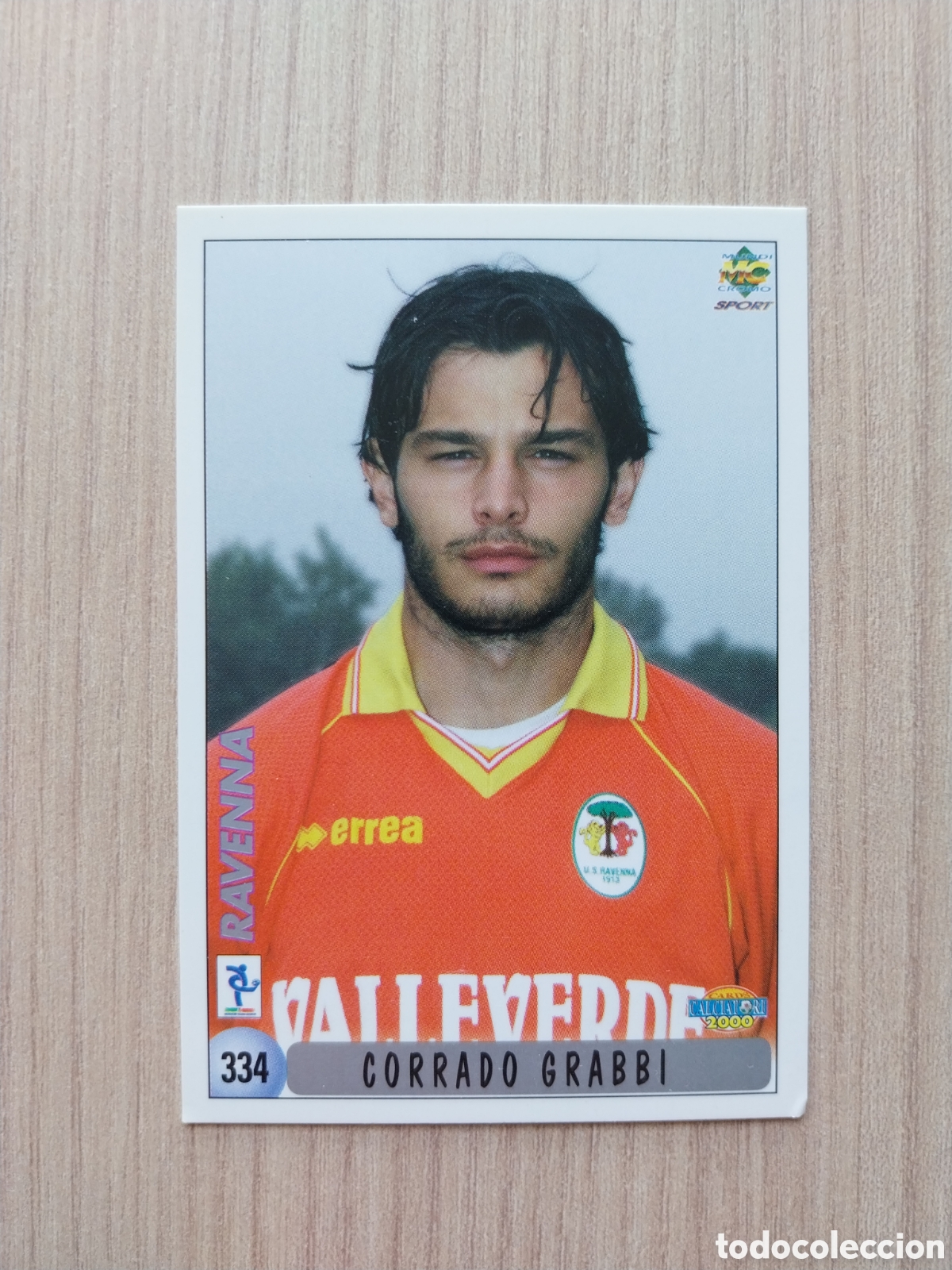Cromos de F&uacute;tbol: CORRADO GRABBI GIOVANNI CERVONE N&deg; 334 CALCIATORI 1999 2000 99 00 RAVENNA MUNDICROMO ITALIA F&Uacute;TBOL