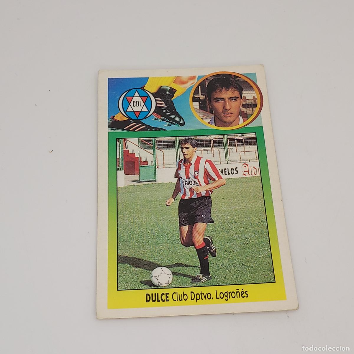 Football Stickers: CROMO DULCE LOGRO&Ntilde;ES 1993 1994 93 94 EDICIONES ESTE CARTON SIN PEGAR