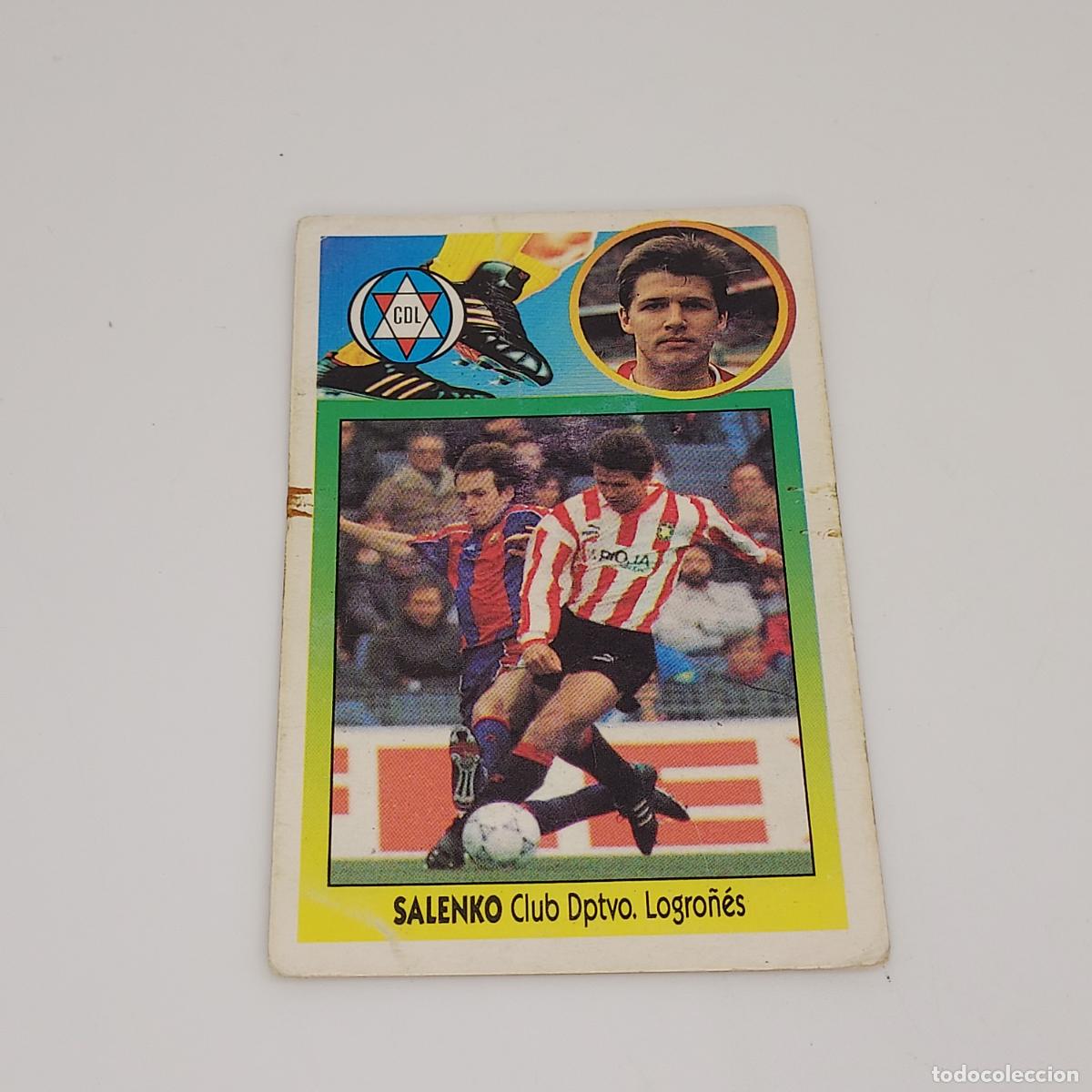 Football Stickers: CROMO SALENKO LOGRO&Ntilde;ES 1993 1994 93 94 EDICIONES ESTE CARTON SIN PEGAR