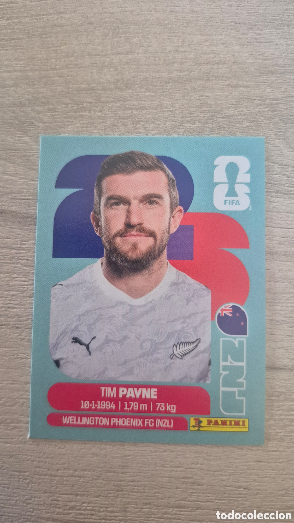 Cartes &agrave; collectionner de Football: NZL6 Payne FIFA World Cup 2026