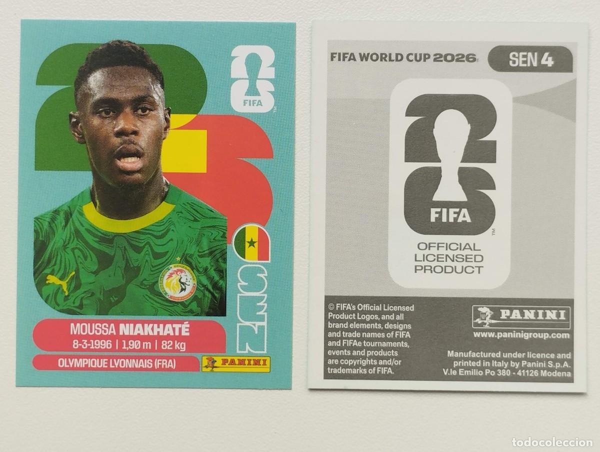 Cartes &agrave; collectionner de Football: CROMO STICKER WORLD CUP 2026 MUNDIAL 26 PANINI SENEGAL SEN4 SEN 4 NIAKHATE