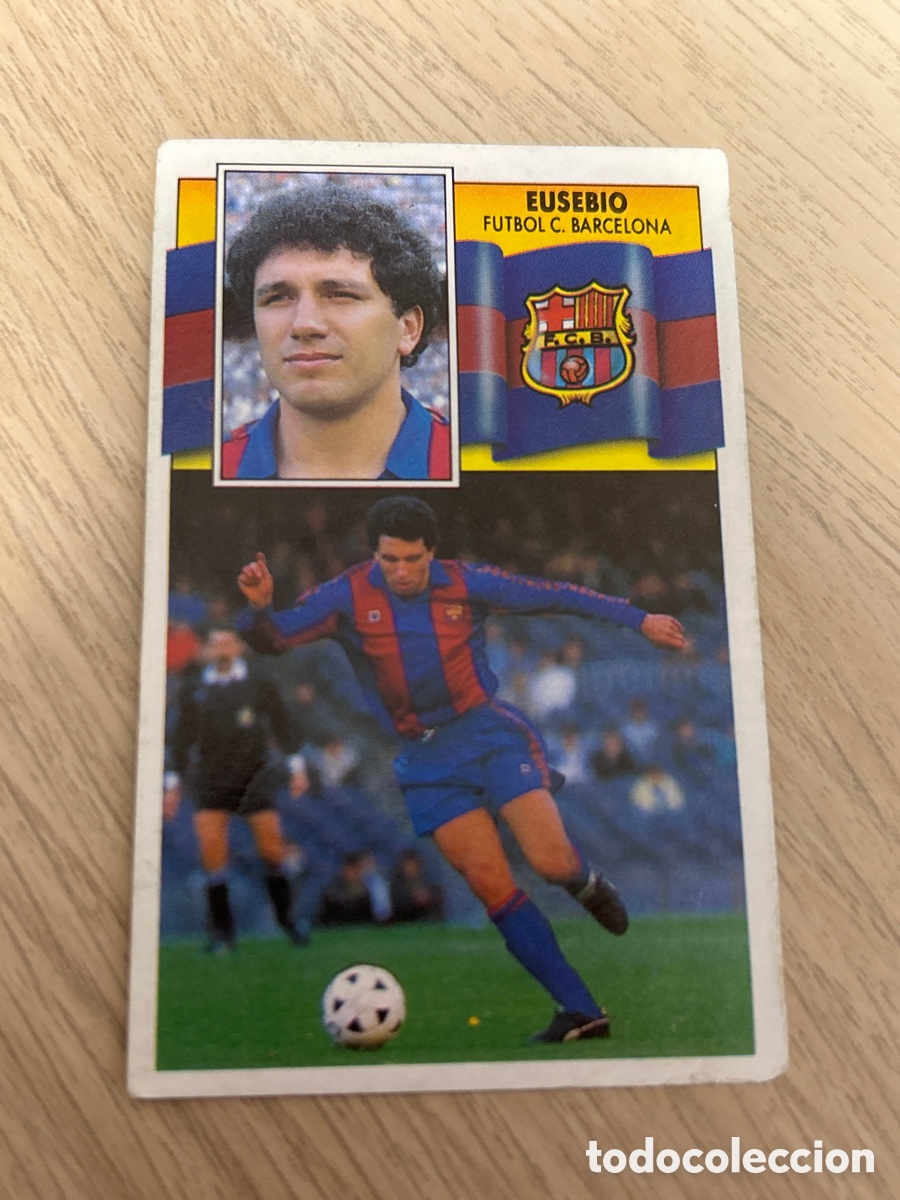 Cartes &agrave; collectionner de Football: EUSEBIO BARCELONA LIGA ESTE 1990 1991 90 91 NUNCA PEGADO SIN PEGAR