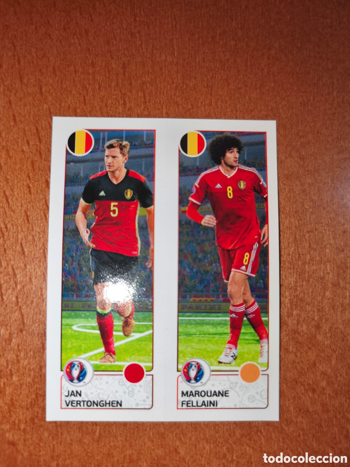 Cartes &agrave; collectionner de Football: Jan Vertonghen/Marouane Fellaini n&deg;488 UEFA Euro 2016 B&eacute;lgica