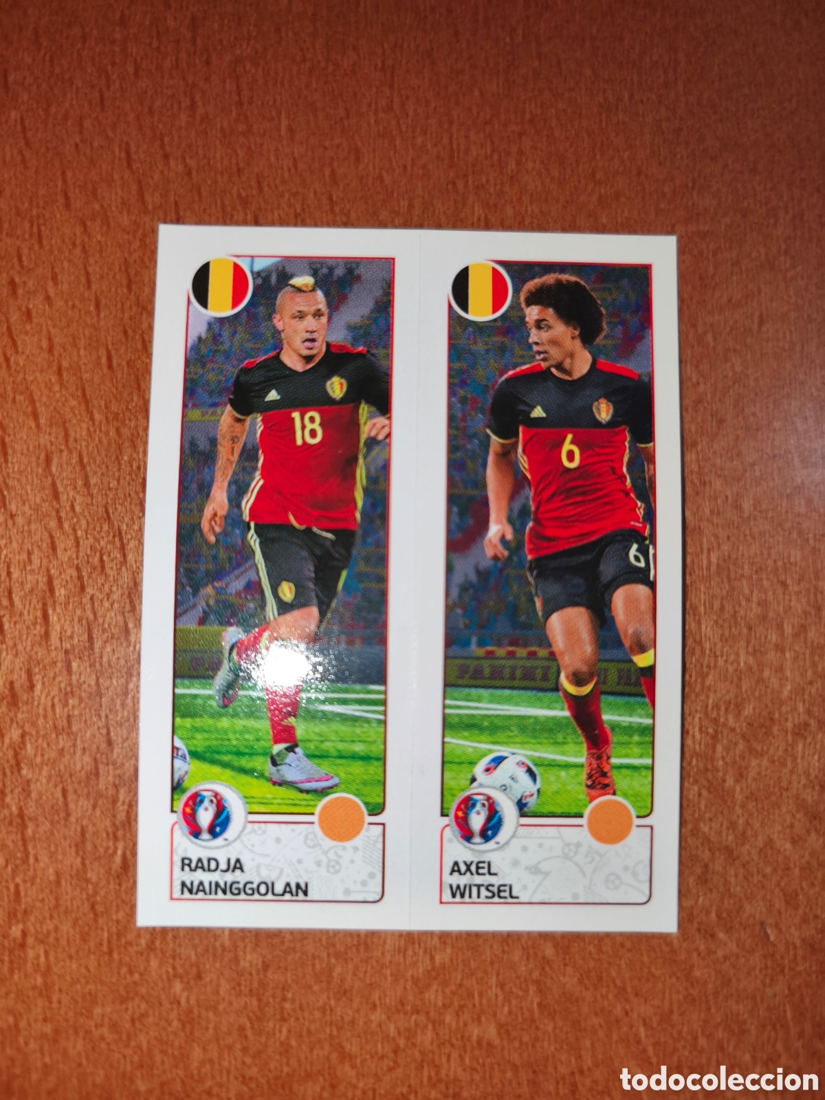 Football Stickers: Radja Nainggolan/Axel Witsel n&deg;489 UEFA Euro 2016 B&eacute;lgica