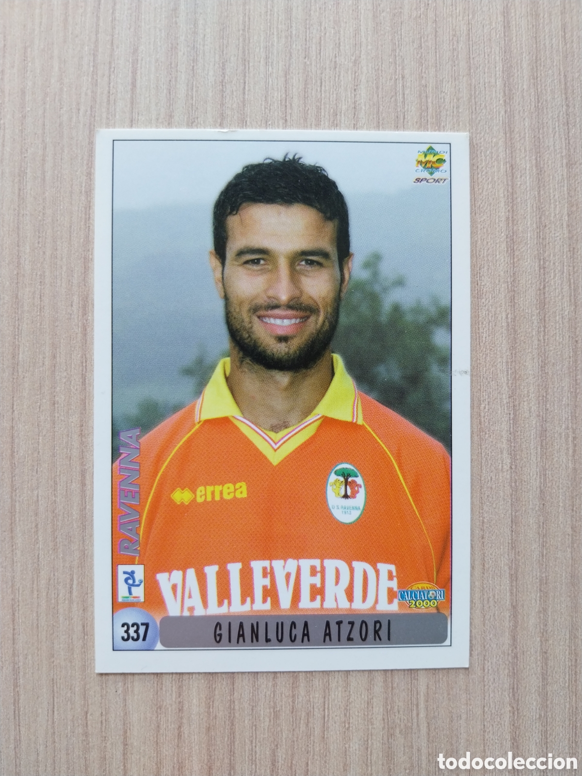 Football Stickers: GIANLUCA ATZORI EMANUELE PELLIZZARO N&deg; 337 CALCIATORI 1999 2000 99 00 RAVENNA MUNDICROMO ITALIA