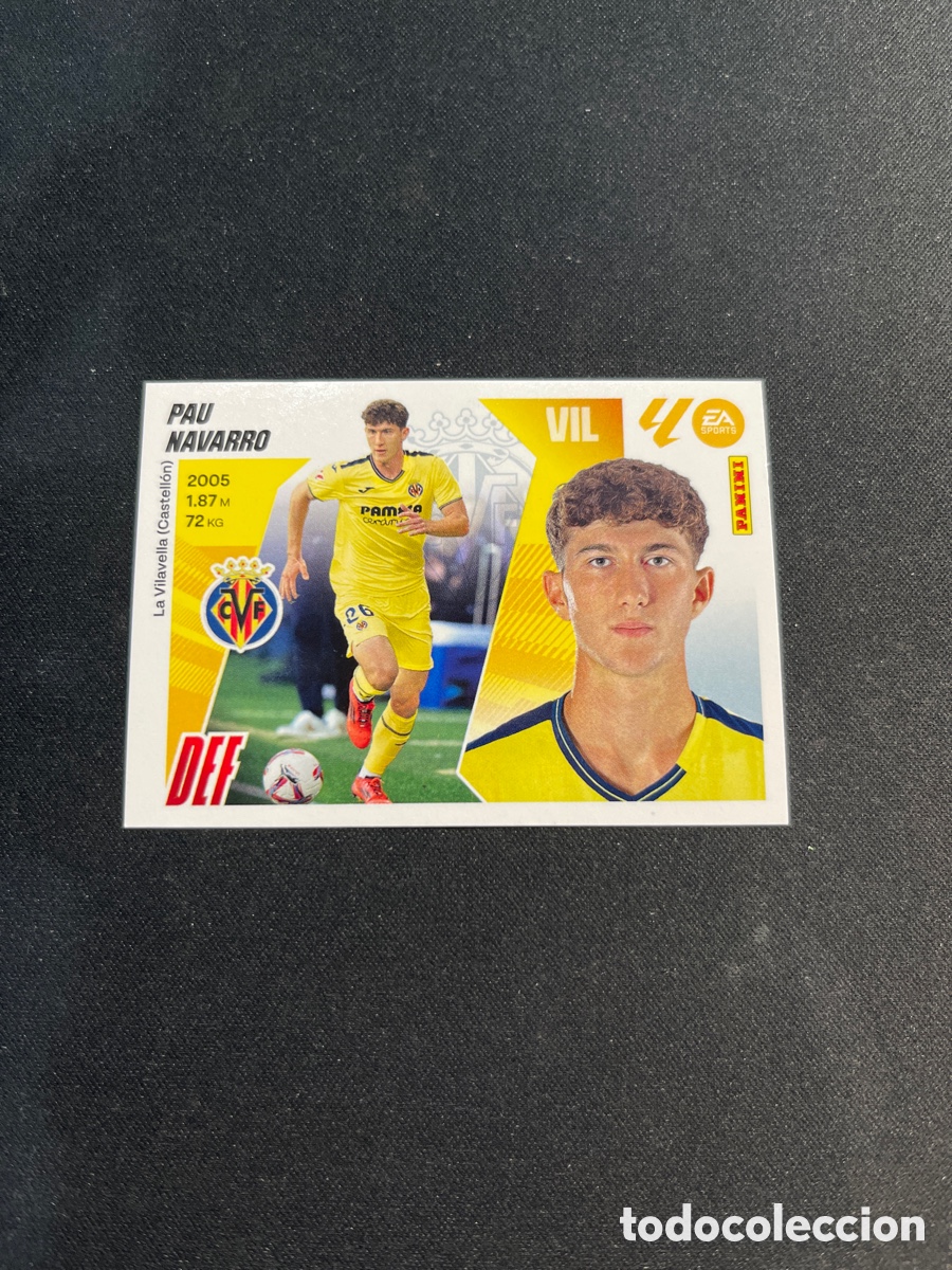 Football Stickers: Pau Navarro 5 Villarreal Liga Este 2025 2026 25 26