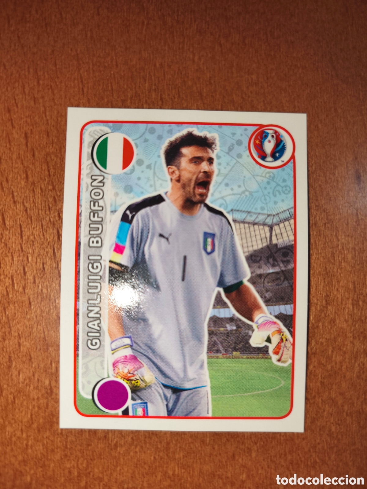 Football Stickers: Gianluigi Buffon n&deg;491 UEFA Euro 2016 Italia