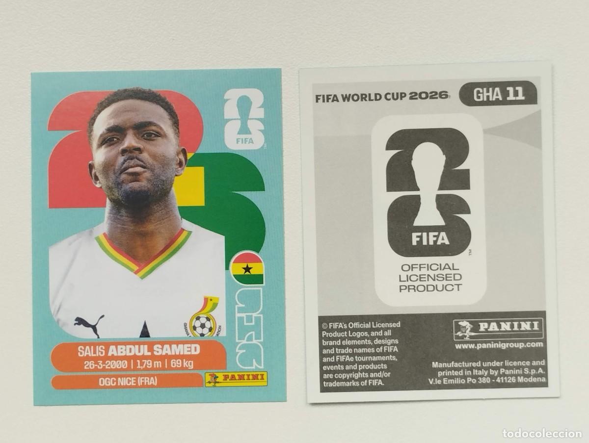 Cromos de F&uacute;tbol: CROMO STICKER WORLD CUP 2026 MUNDIAL 26 PANINI GHANA GHA11 GHA 11 ABDUL SAMED
