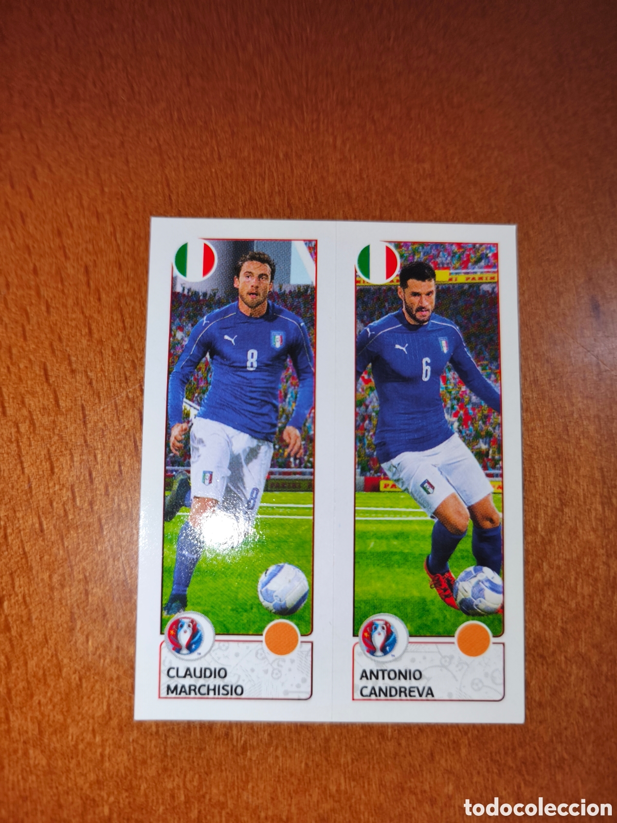 Cartes &agrave; collectionner de Football: Claudio Marchisio/Antonio Candreva n&deg;495 UEFA Euro 2016 Italia
