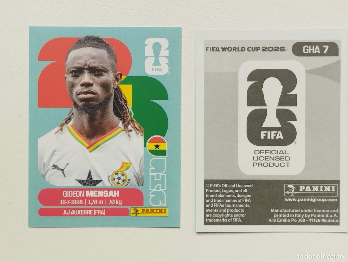 Cartes &agrave; collectionner de Football: CROMO STICKER WORLD CUP 2026 MUNDIAL 26 PANINI GHANA GHA7 GHA 7 MENSAH