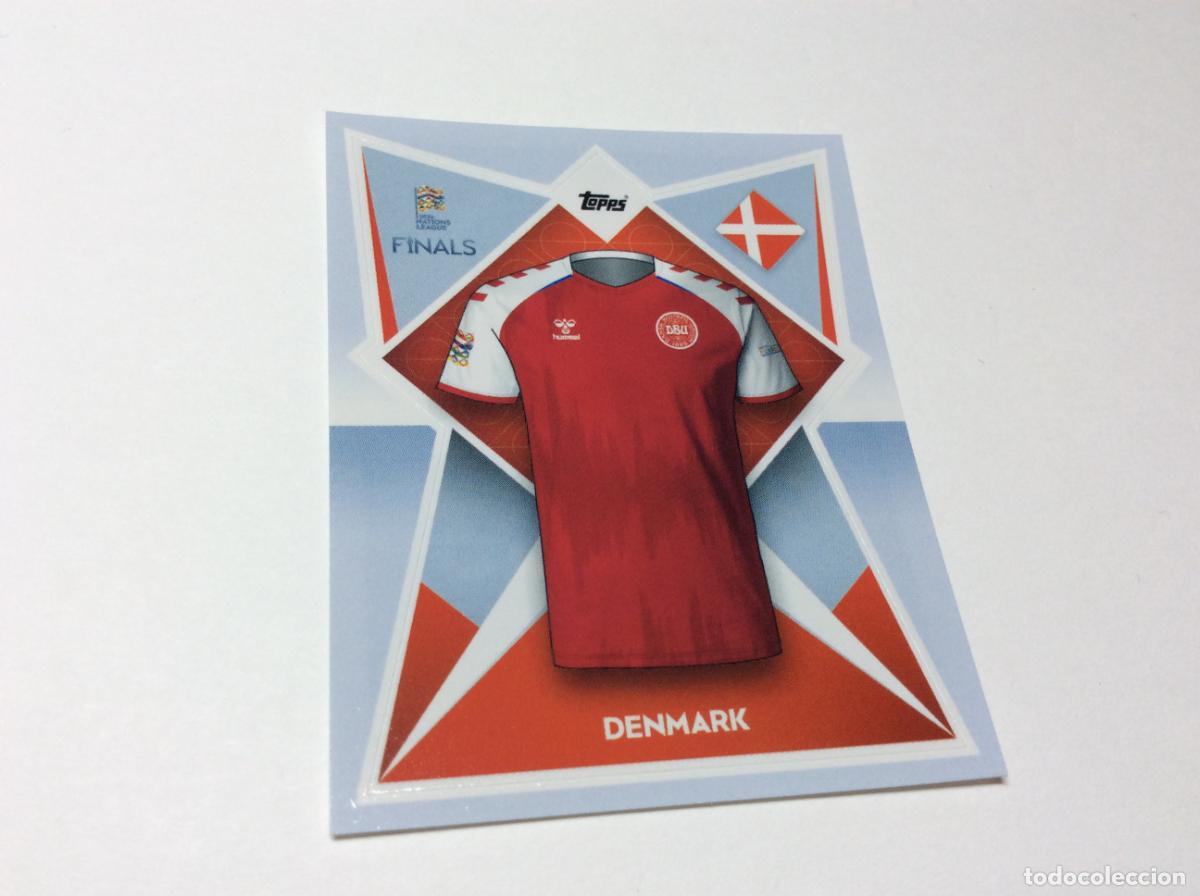 Cromos de Futebol: 183 Dinamarca Cromo Sticker The Road to UEFA Nations League Finals 2022 2023 22 23 Topps