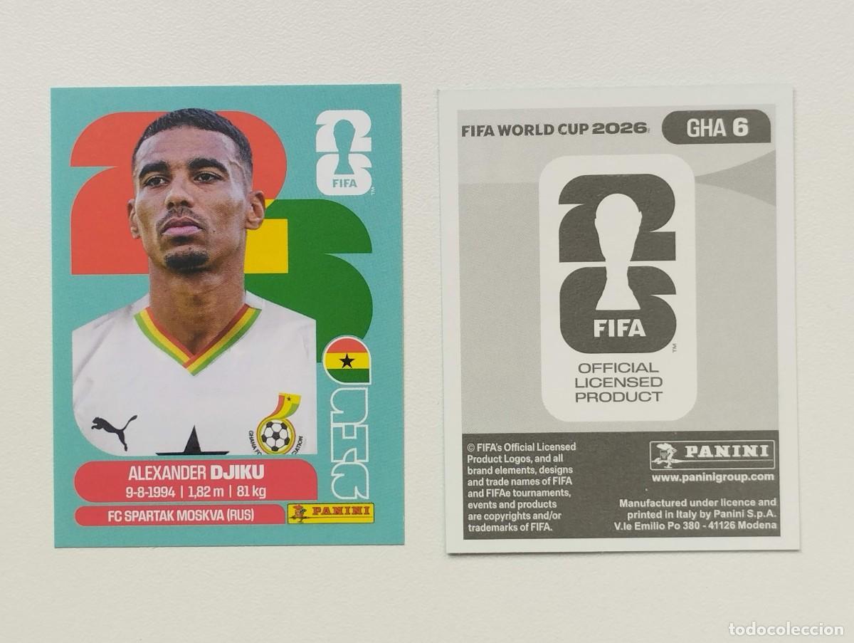 Cromos de F&uacute;tbol: CROMO STICKER WORLD CUP 2026 MUNDIAL 26 PANINI GHANA GHA6 GHA 6 DJIKU