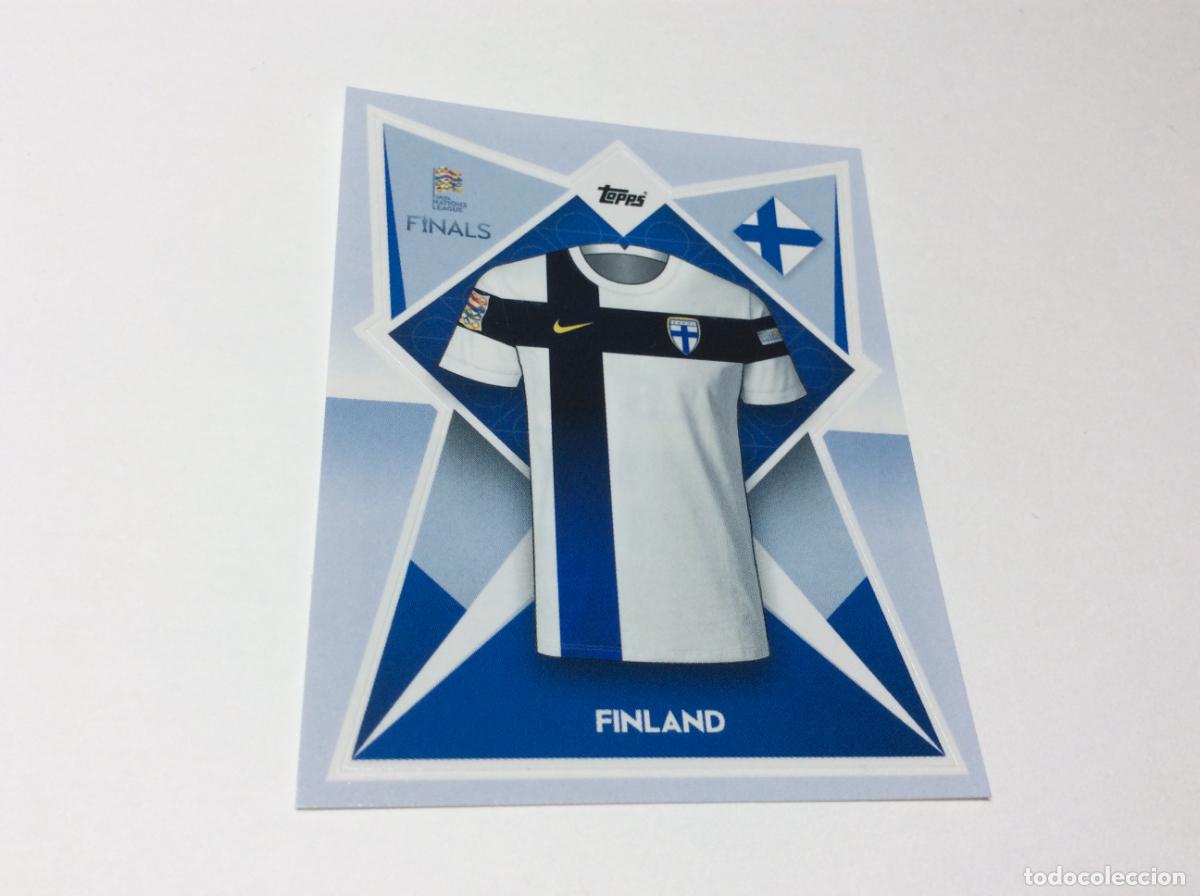 Cromos de F&uacute;tbol: 187 Finlandia Cromo Sticker The Road to UEFA Nations League Finals 2022 2023 22 23 Topps