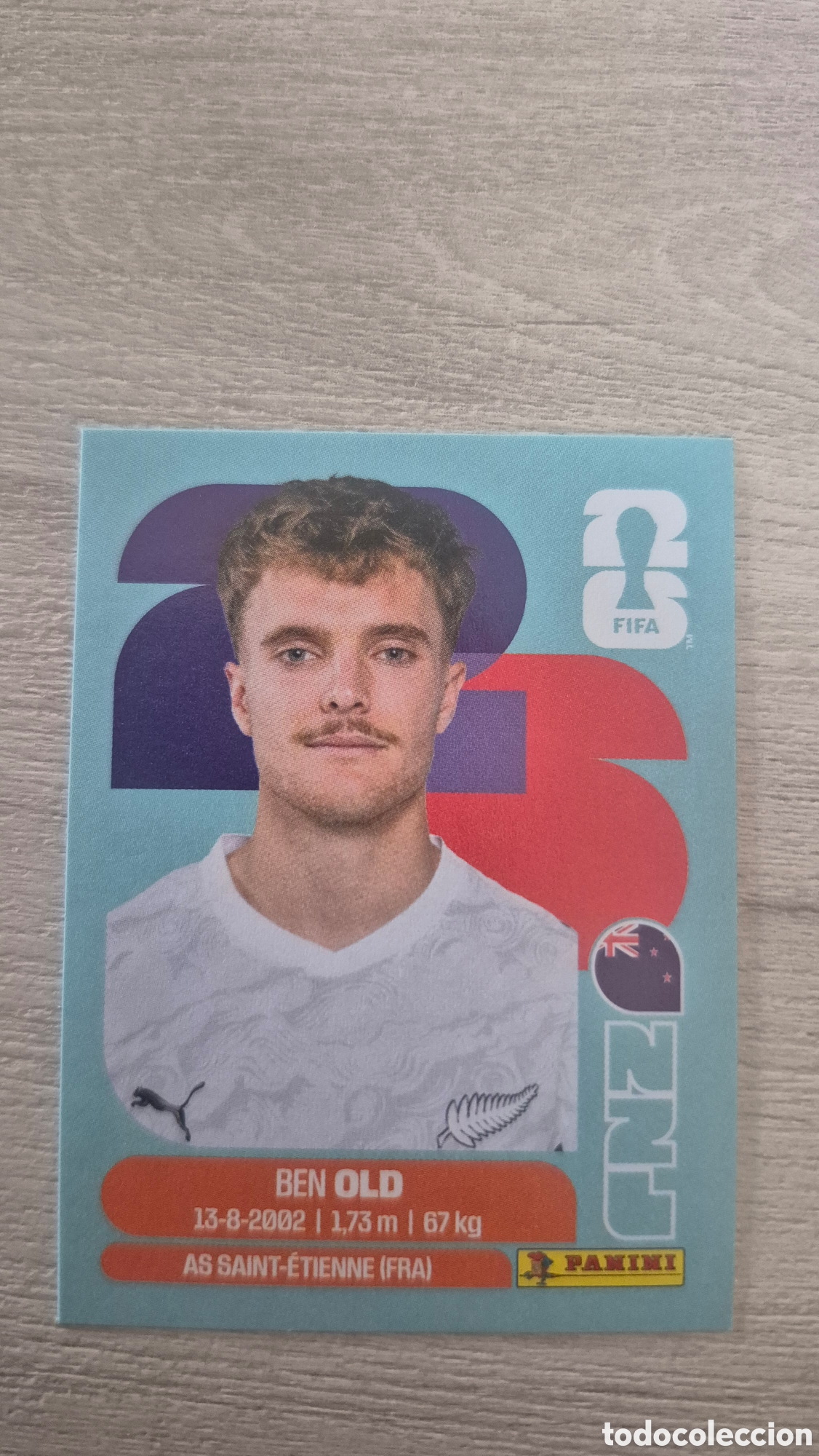 Cromos de F&uacute;tbol: NZL16 Old FIFA World Cup 2026