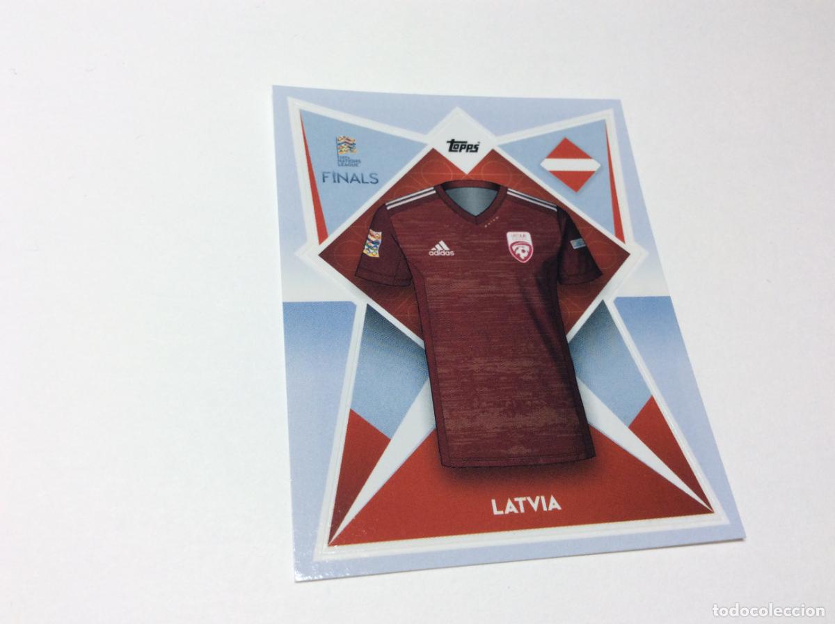 Cromos de F&uacute;tbol: 199 Letonia Cromo Sticker The Road to UEFA Nations League Finals 2022 2023 22 23 Topps