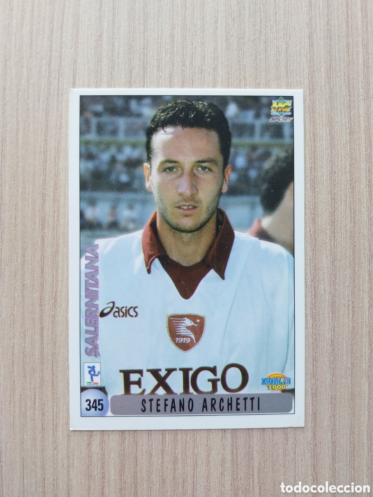 Cromos de F&uacute;tbol: STEFANO ARCHETTI FEDERICO GIANPAOLO N&deg; 345 CALCIATORI 1999 2000 99 00 SALERNITANA MUNDICROMO ITALIA
