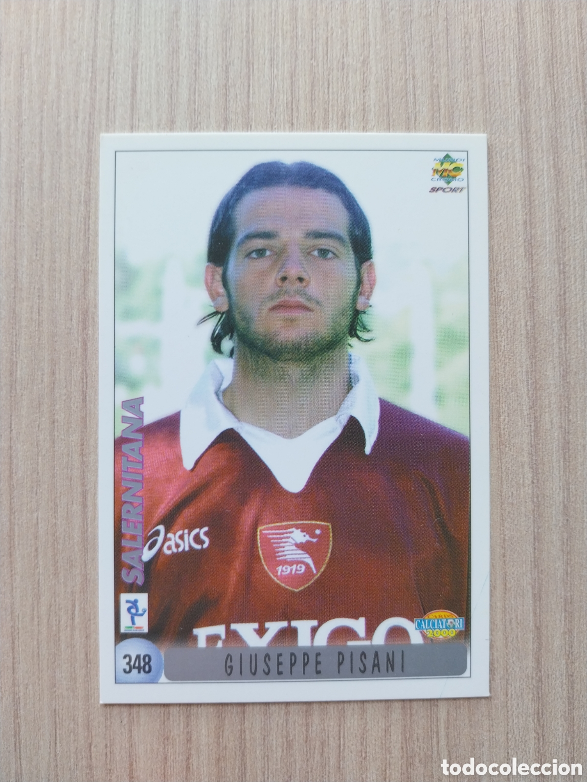 Football Stickers: GIUSEPPE PISANI VINCENZO CHIANESE N&deg; 348 CALCIATORI 1999 2000 99 00 SALERNITANA MUNDICROMO ITALIA