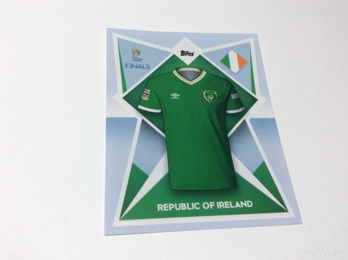Football Stickers: 212 Rep&uacute;blica de Irlanda Cromo Sticker The Road to UEFA Nations League Finals 2022 2023 22 23 Topps