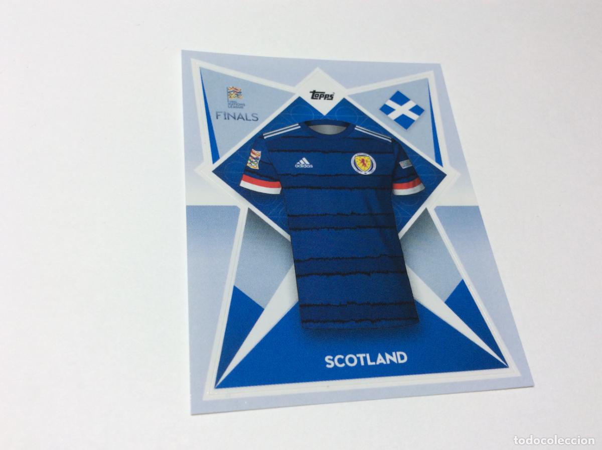 Cromos de F&uacute;tbol: 215 Escocia Cromo Sticker The Road to UEFA Nations League Finals 2022 2023 22 23 Topps