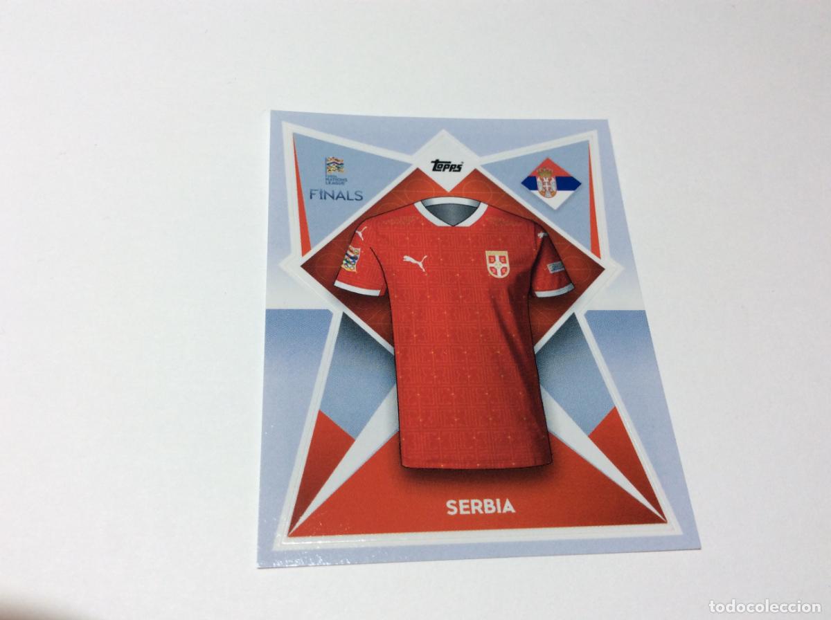 Cromos de F&uacute;tbol: 216 Serbia Cromo Sticker The Road to UEFA Nations League Finals 2022 2023 22 23 Topps