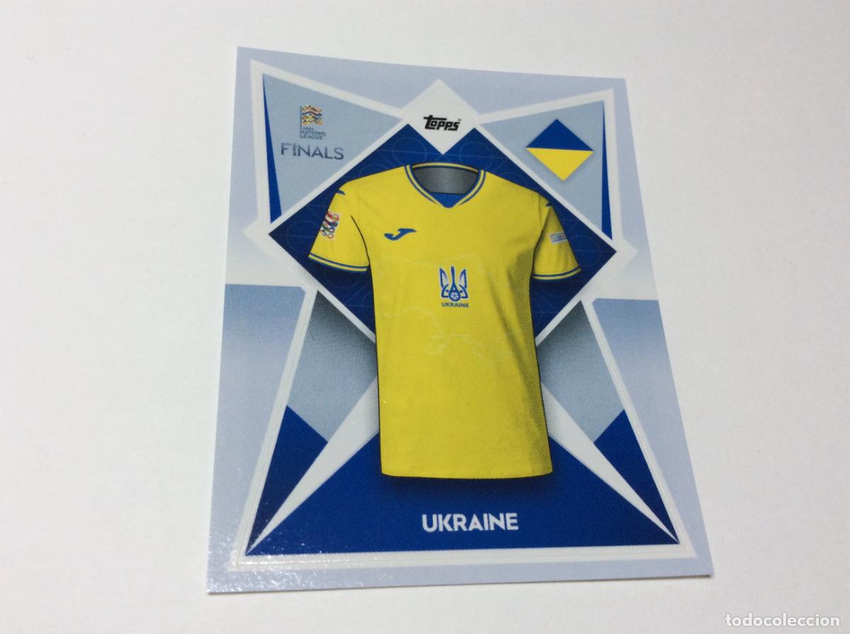 Cromos de F&uacute;tbol: 223 Ucrania Cromo Sticker The Road to UEFA Nations League Finals 2022 2023 22 23 Topps