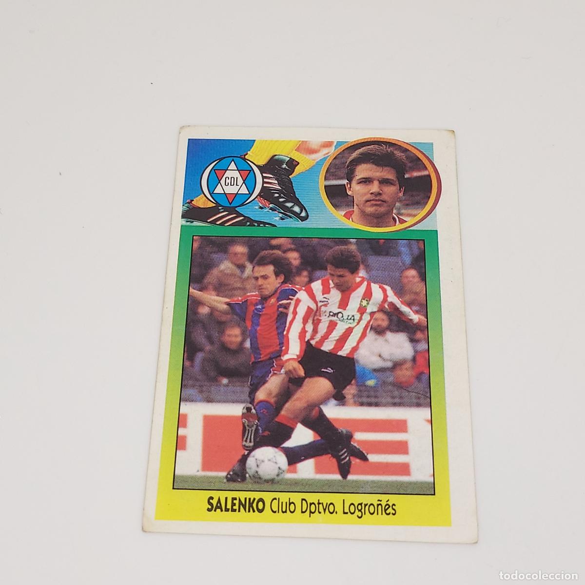 Cromos de F&uacute;tbol: CROMO SALENKO LOGRO&Ntilde;ES 1993 1994 93 94 EDICIONES ESTE ADHESIVO SIN PEGAR
